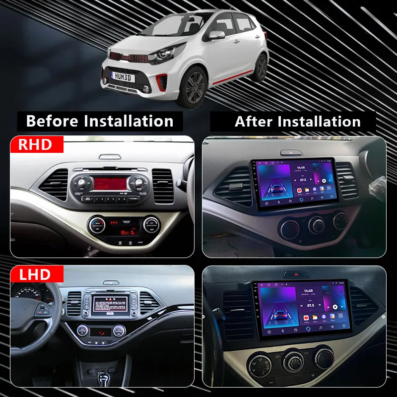 MAMSM 9INCH Car Radio For KIA MORNING PICANTO 2011-2017 Android All-in-one Multimedia Video Player Stereo GPS Carplay Autoradio