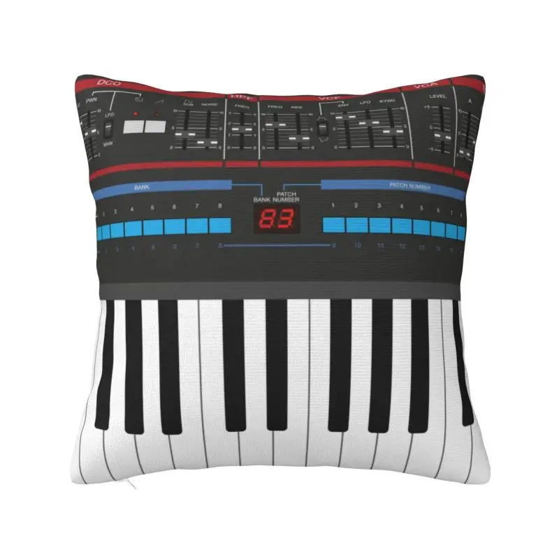 

Piano Keys Throw Pillow Covers Home Decor Music Notes Cushions Cover For Sofa Car Seat Square Polyester Pillowcase