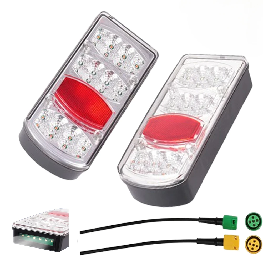 

ATVOV 1 Set 12V Waterproof 5 Functions LED Car Truck Trailer Tail Light Rear Stop Brake Light Turn Signal Lamp 35cm 5 Core