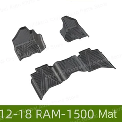 For Dodge Ram 2011-2017 1500 Custom Car All-Weather 3D TPE Car Floor Mats For Dodge RAM 1500 Waterproof Left Hand Drive Car Foot