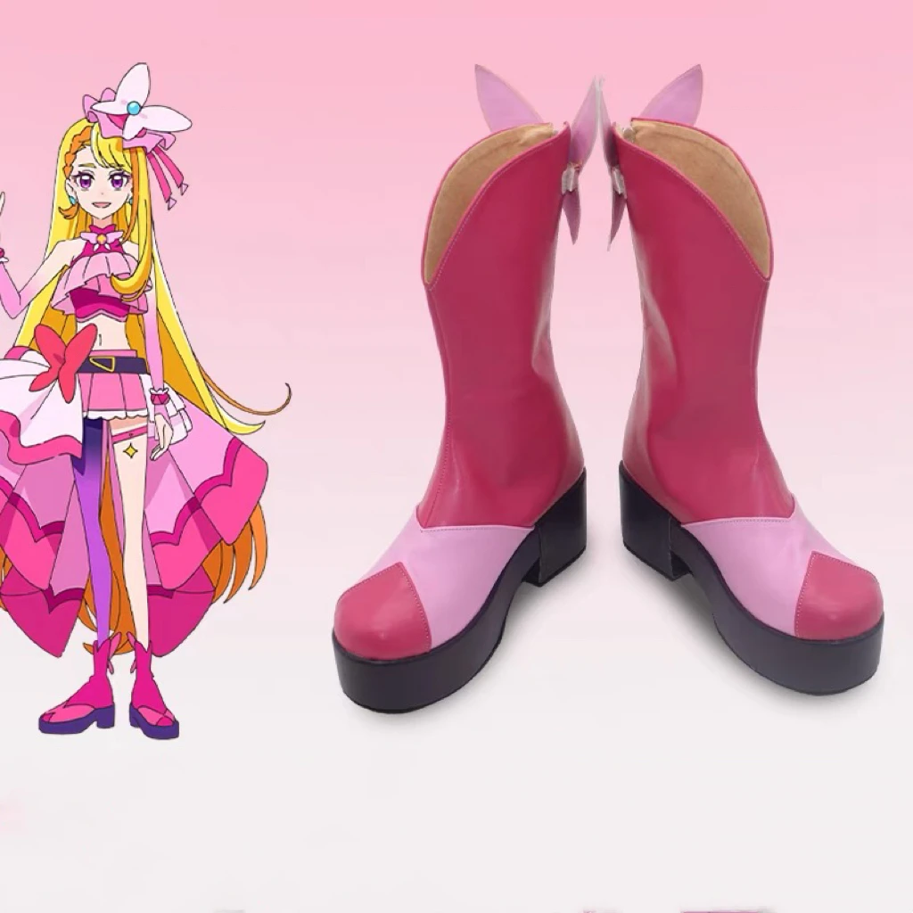 

Pretty Cure Precure Hirogaru Sky Cure Butterfly Аниме Обувь для косплея на заказ Сапоги