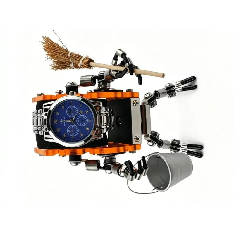 This Unique  Creative Ornament Designed in A Striking Steampunk，Elevate Your Home Decor and Organize Your Timepieces