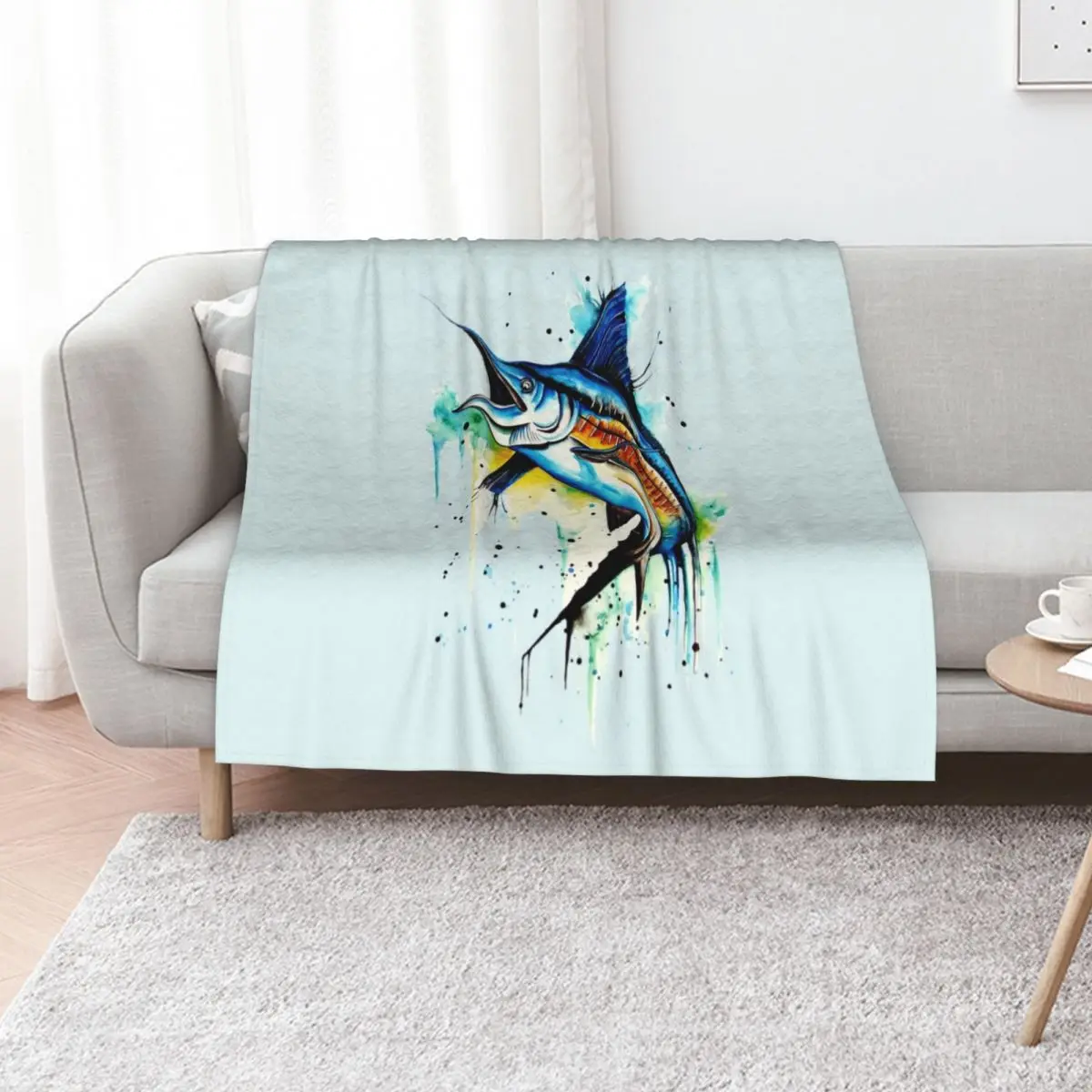 guy harvey Throw Blanket Summer Cool Breathable Blanket for Sleeping