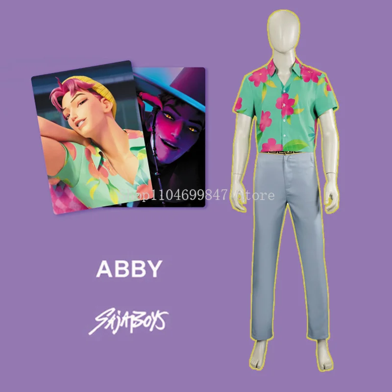 Kpop شيطان الصيادين الطفل ساجا جينو آبي سر الرومانسية ساجا بنين تأثيري حلي شعر مستعار قبعة مجموعة كاملة أنيمي فيلم موحد هالوين #2