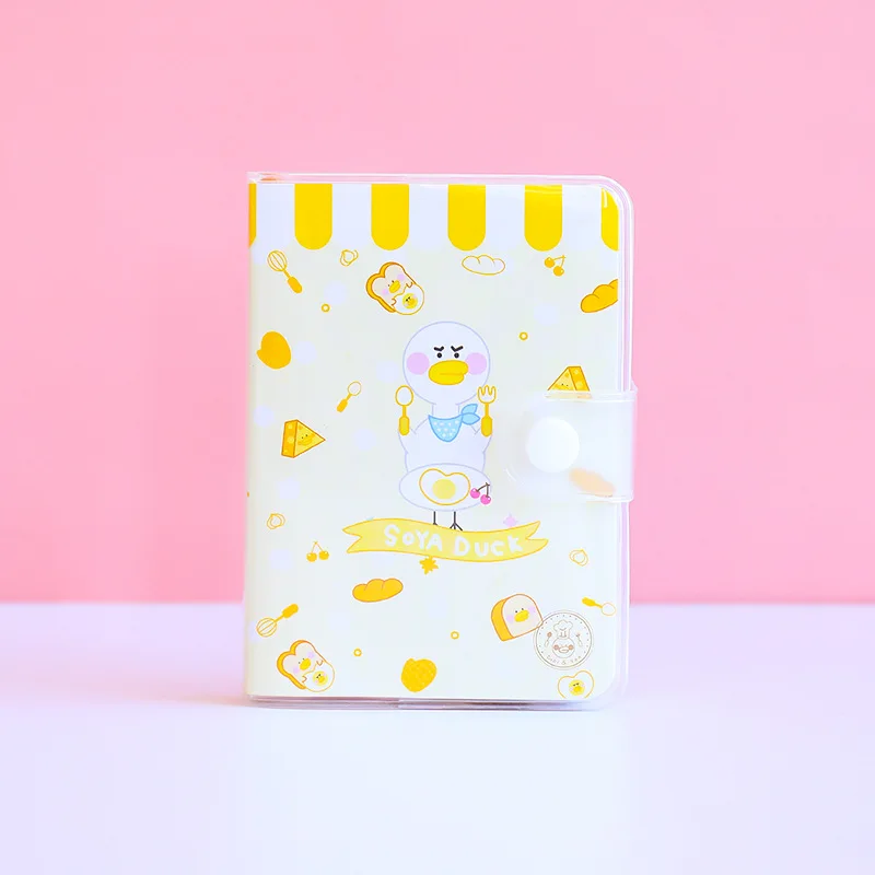 Cute Cartoon Hand Ledger Simple Ins Style Leather Notepad Portable Hand Ledger Student's Journal Stationery