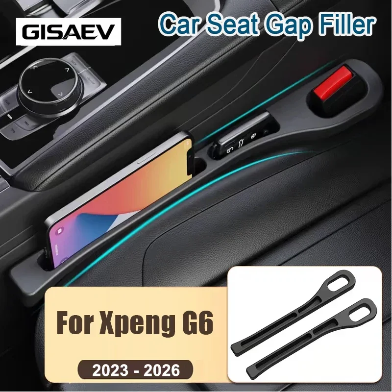 For Xpeng G6 2023 2024 2025 2026 2PCS Universal Car Seat Crevice Leak Proof Strips Gap Side Seam Filler Storage Accessories