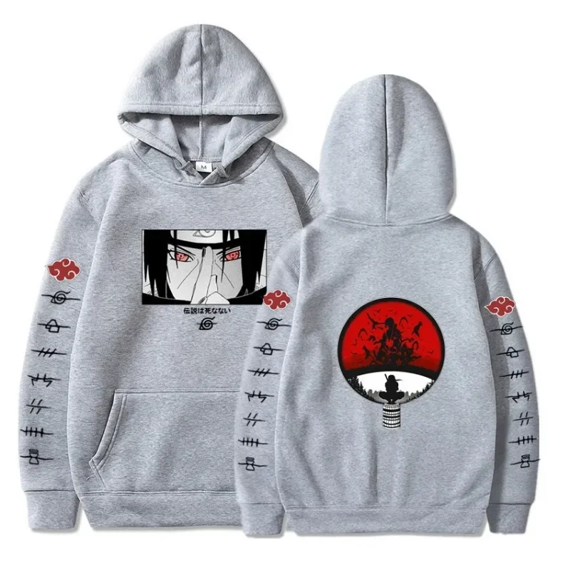 Naruto Anime Hoodie for Man Women Uchiha Itachi Sweatshirts Casual Clothes Akatsuki Fall Winter Children\'s Top Coat Warm Gifts