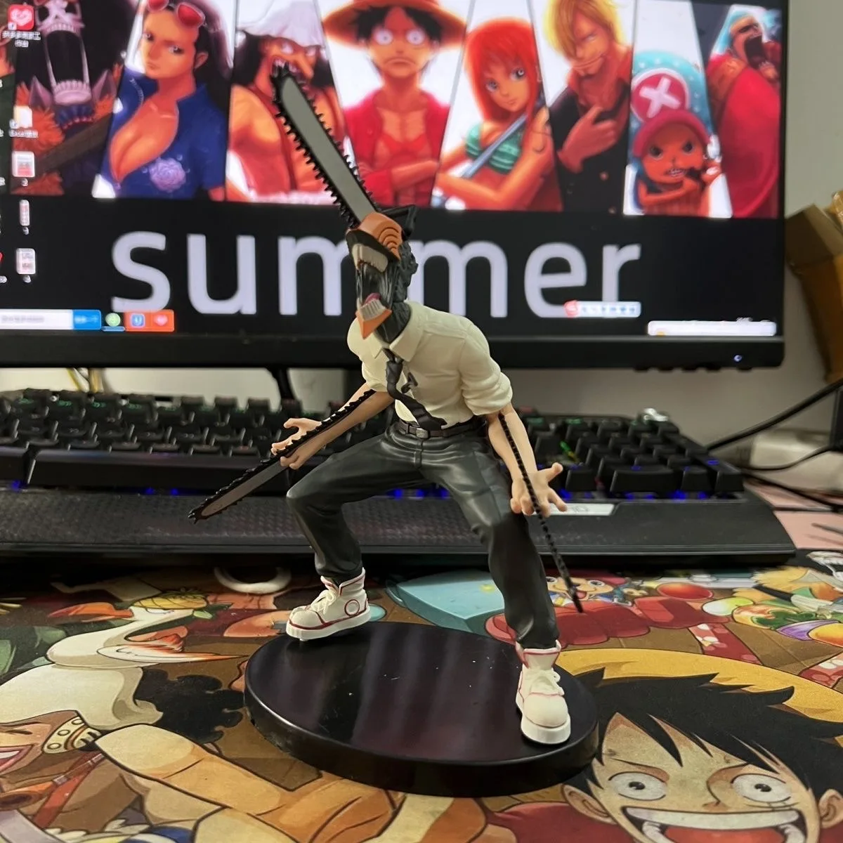 Heißer 18cm Chainsaw Man Anime-Figur Power Denji Actionfigur PVC Chainsaw Man Power Figurine PVC Erwachsenen-Sammelmodell Puppe Spielzeug