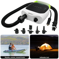 Electric Air Pump Dual Stage Inflation Portable SUP Pump Auto-Off Air Mattress Pump for Inflatable Paddle Boards Boats Mattress