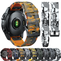 Sport Silicone Strap QuickFit 22mm 26mm For Garmin Fenix E 8 47mm 51mm 7 7X 6 6X 5 5X Plus/Epix Pro Gen 2/Enduro 3 Camo Band