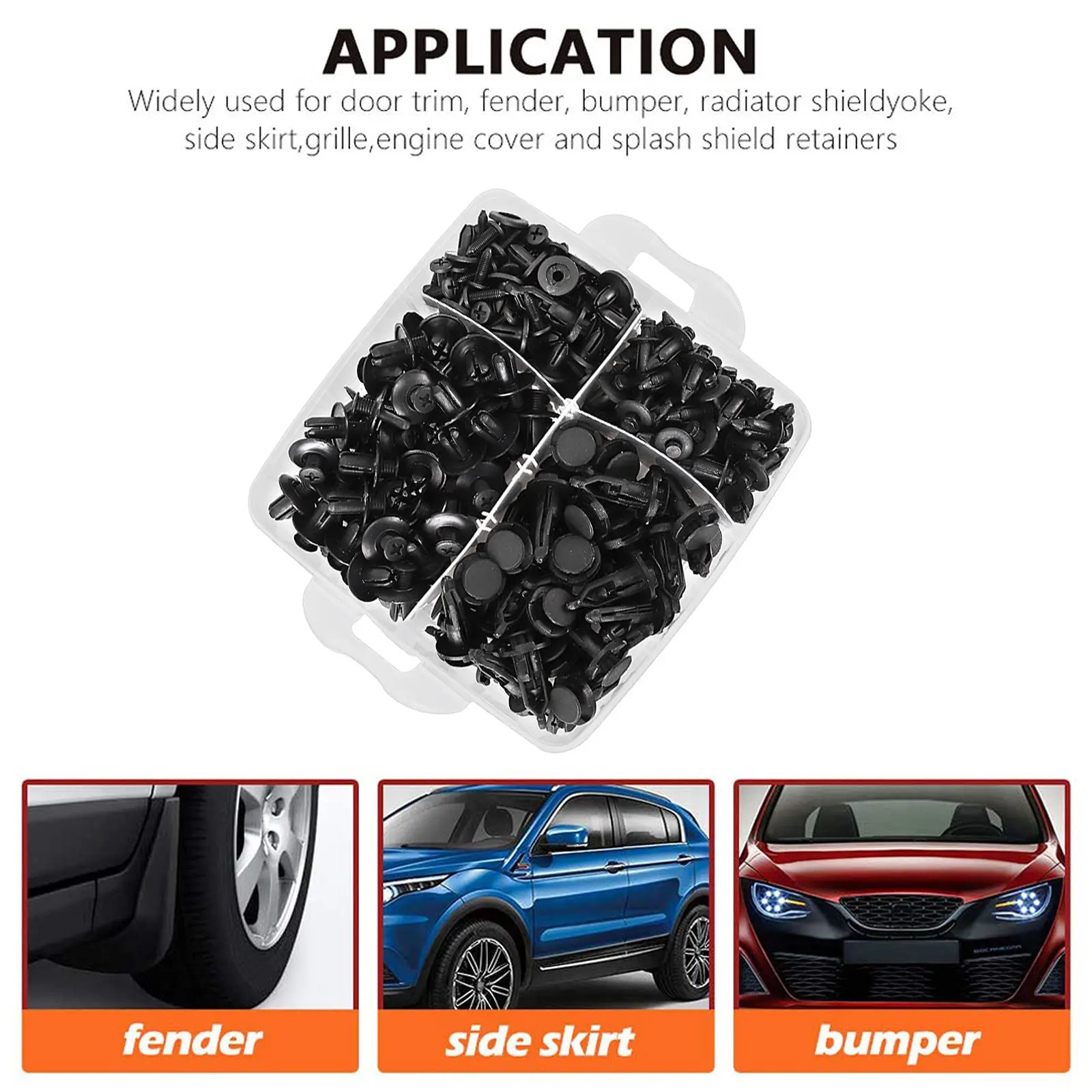 Car Push Retainer Clips Plastic Bumper Rivets 675PCS 16 Sizes Fasteners Car Door Panel Trim Clips Kit Fastener