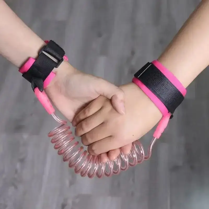 Cintura anti-smarrimento per bambini Imbracatura di sicurezza per bambini Imbracatura di sicurezza per bambini Corda metallica Guinzaglio elastico per polso Corda di trazione per tracker per bambini