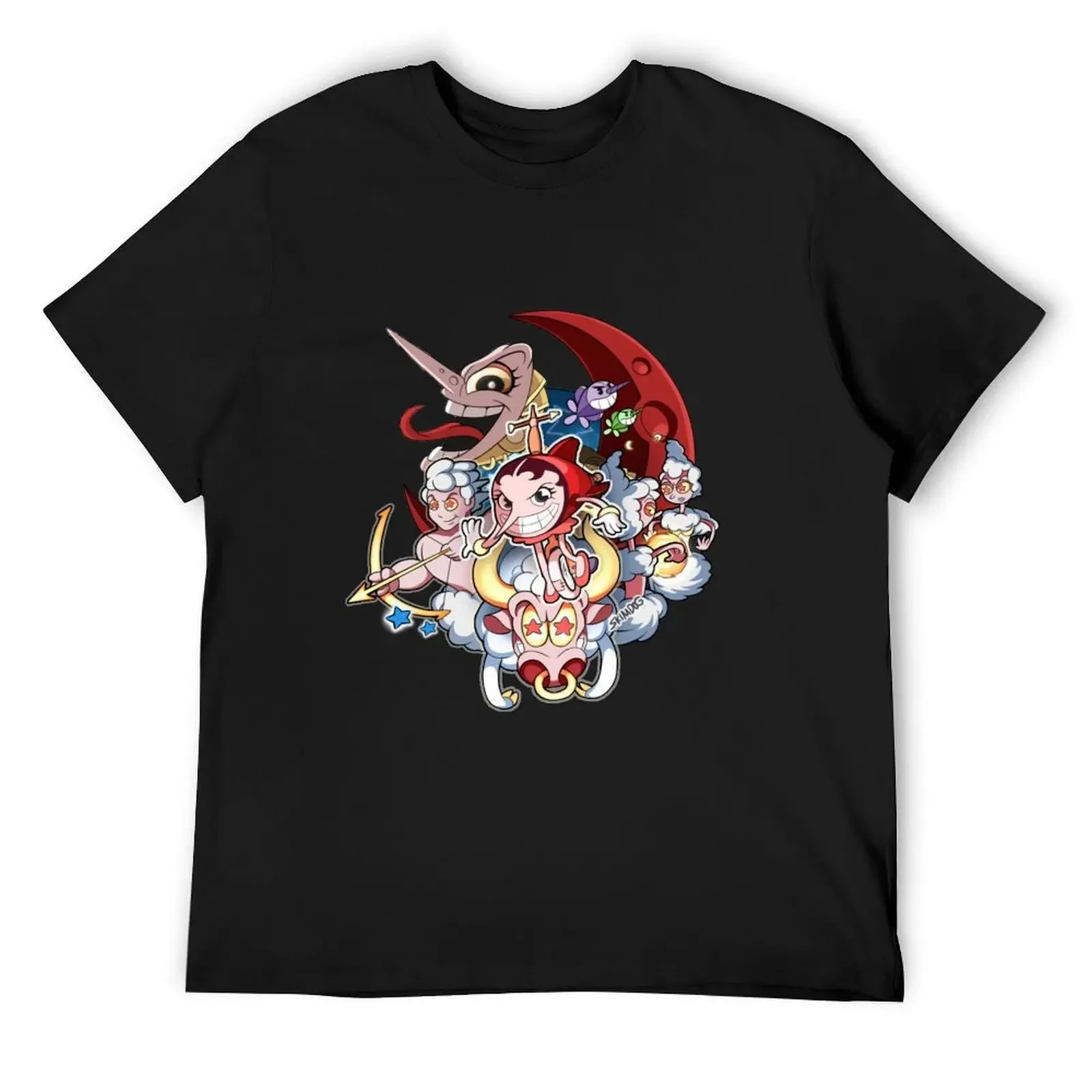 Футболка Cuphead Hilda Berg, летняя рубашка, уличная одежда, футболки с рисунком, одежда на день Святого Валентина, футболки для мужчин, хлопок