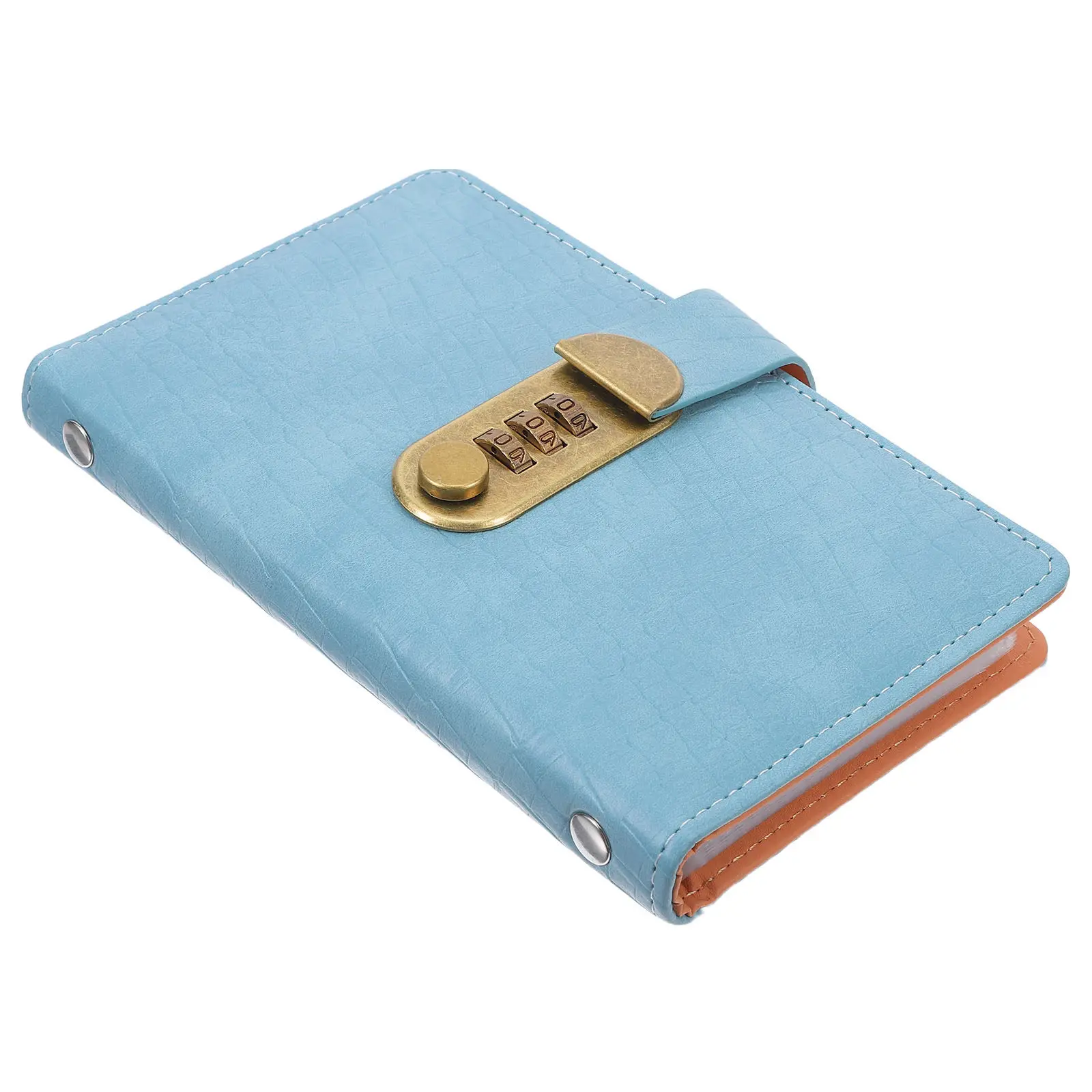 

Книга-органайзер для паролей с замком, компактная, 6.88x4.32 дюйма, из ПУ-кожи, с твердой обложкой, сейф для хранения денег, для офиса, дома, путешествий