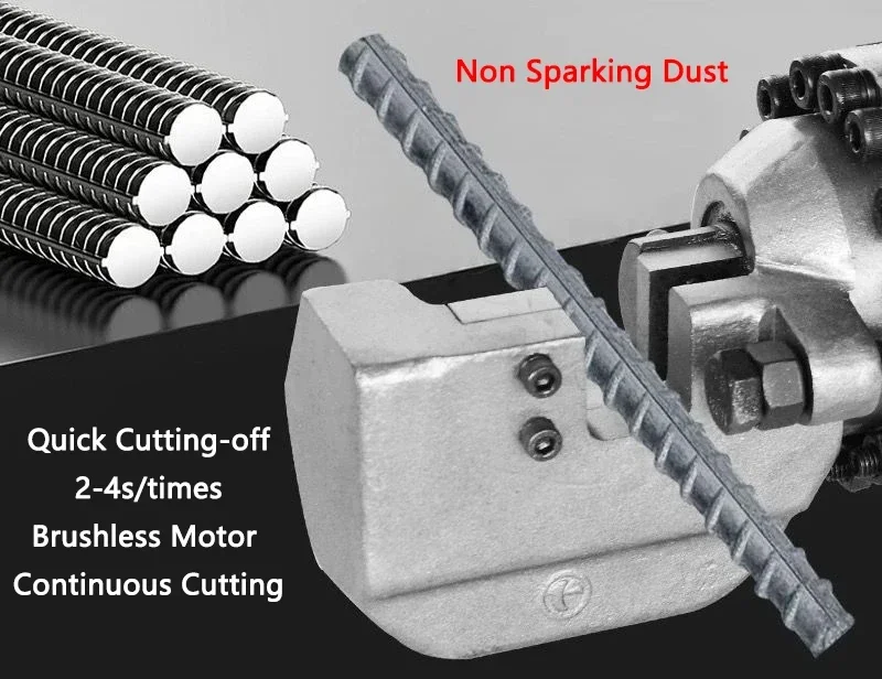 Reinforced Steel bar Cutter 4-25mm Brushless Electric Hydraulic Steel bar Cutting machine Low Noise Continuous Cutting Enhanced