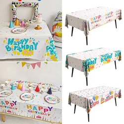 Oil Proof PE Disposable Table Cloths Cartoon Waterproof Tablecloths Birthday Tablecloths Birthday Decorations Party Supplies