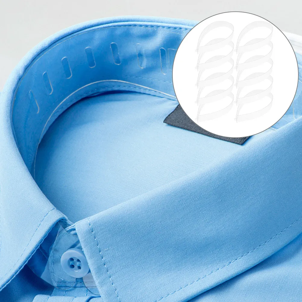 50Pcs Shirt Collar Support Refined Craftsmanship Adjustable Fixing Strips for Maintenance Plastic Strips