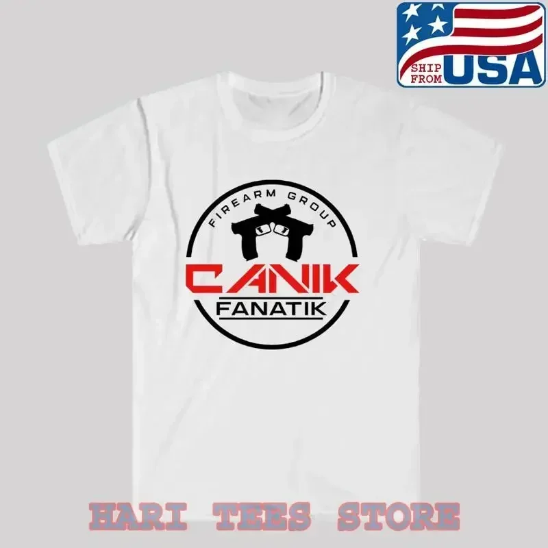 Canik Fanatik Firearms Group Men's White T shirt Size S to 3XL