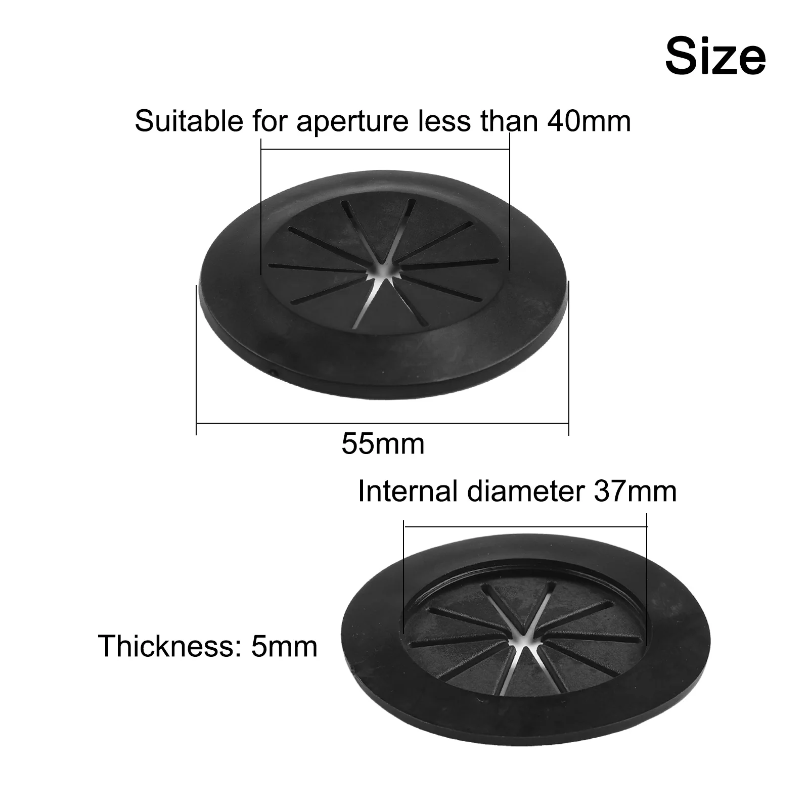 For Gaming Desk Cable Management Cable Management Solution Black Easy Installation Wire Cover Self-Adhesive Installation