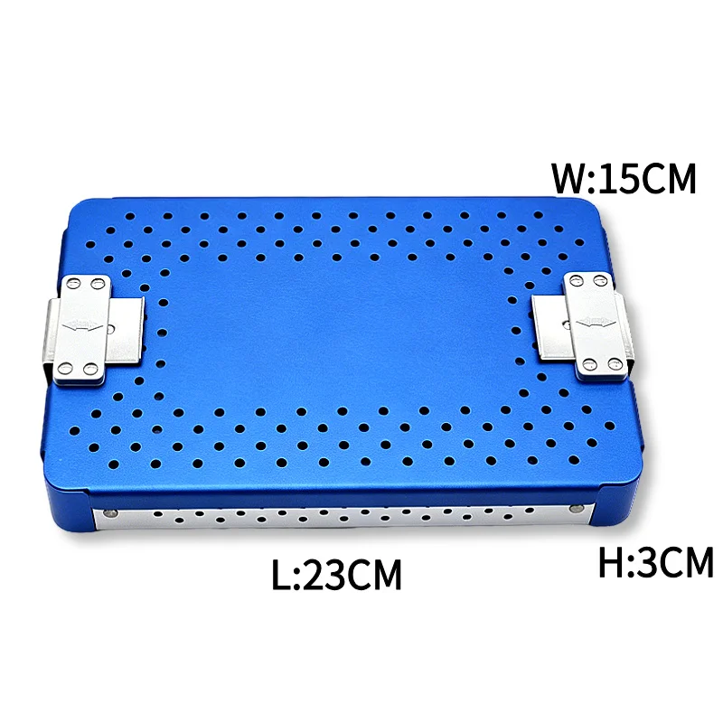 Single Layer Medical Sterilization Tray Aluminum Alloy Autoclave Box for Dental Surgical Instruments High Pressure Sterilizer view 2