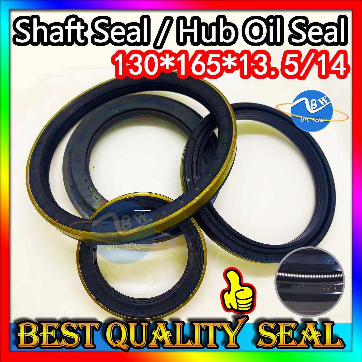 

Cassette Oil Seal 130*165*13.5/14 Hub Oil Sealing For Tractor Cat 130X165X13.5/14 Repair kit Nitrile NBR Nok Washer Skf Heavy