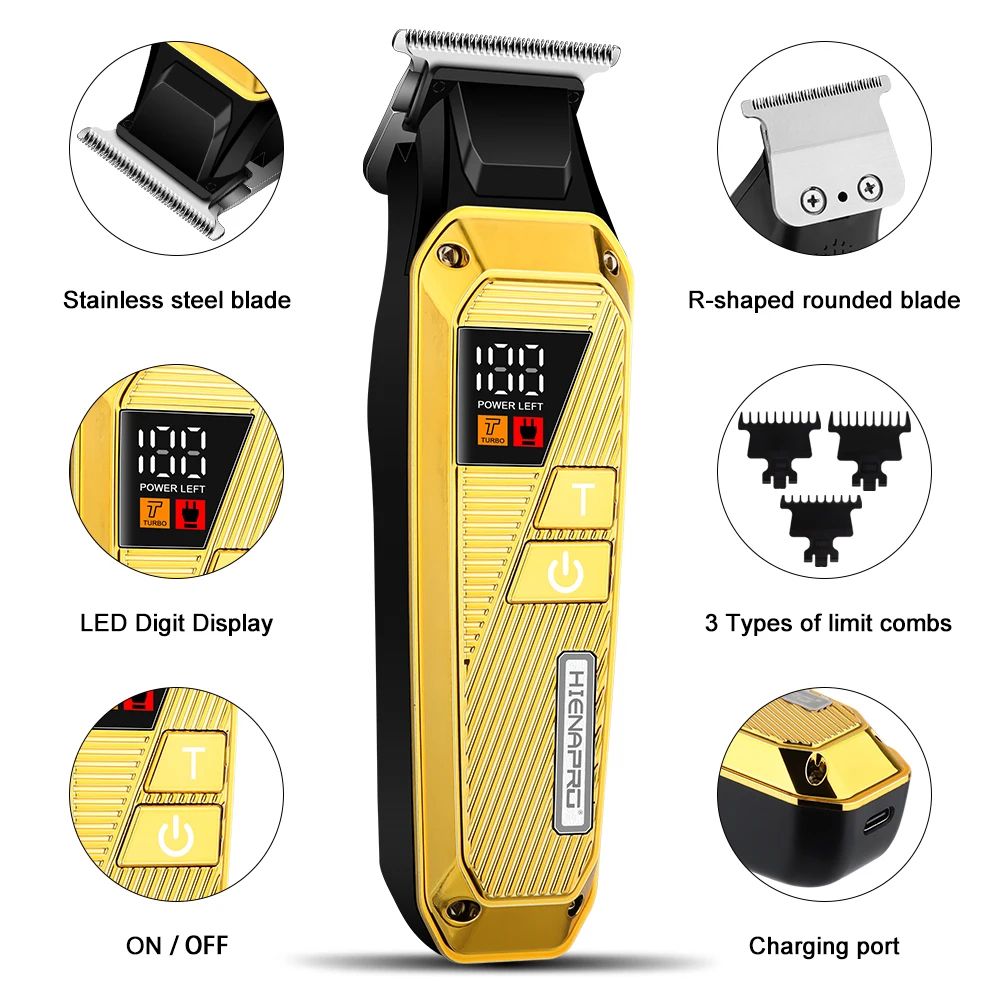 Hyena tondeuse à cheveux électrique coupe de cheveux Maching tondeuse sans fil hommes tondeuse professionnelle Machine Rechargeable coupe de cheveux barbier