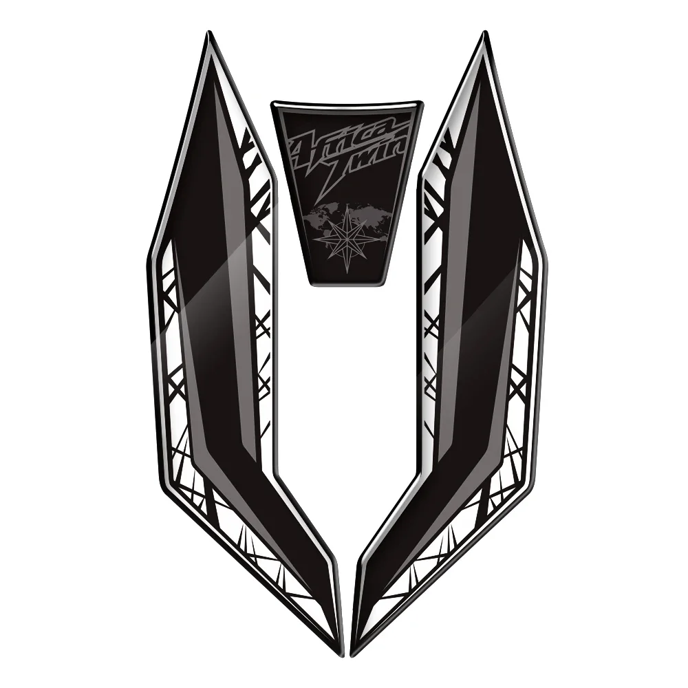 Para Honda Africa Twin 2016-2019 calcomanías de protección de carenado delantero de motocicleta resina 3D