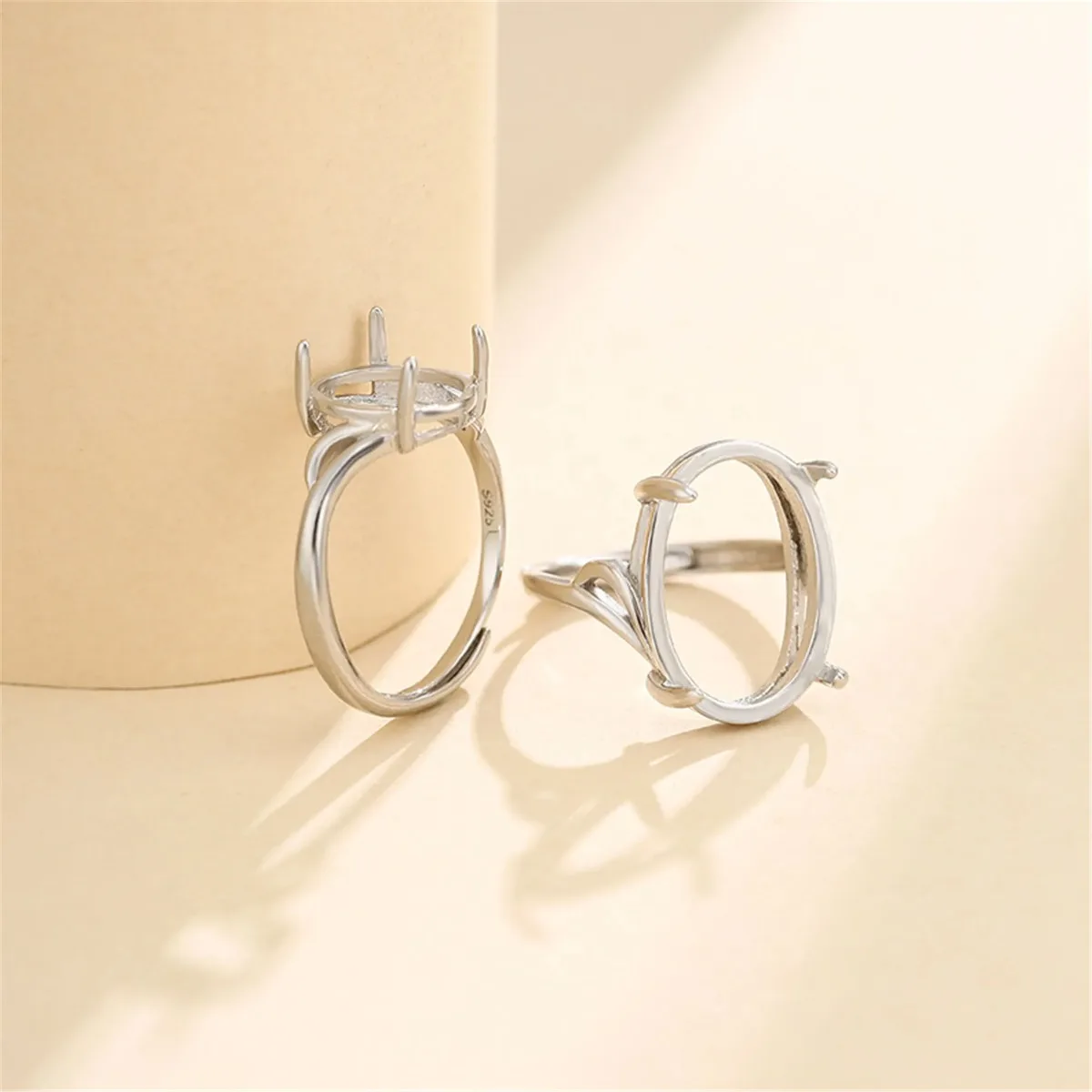 

Регулируемое кольцо из серебра 925 пробы для овальных кабошонов 6x8 мм/7x9 мм/8x10 мм/9x11 мм/10x13 мм/11x15 мм/13x17 мм