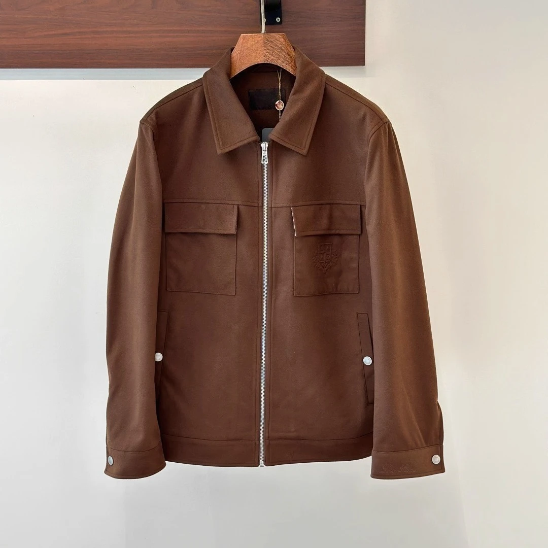 

LP 25aw Italy Business Casual Pocket Zip Lapel Jacket