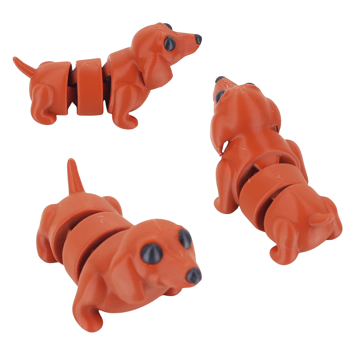 Simulated sausage dog joints can swing freely, novel and gentle pressure toys, creative and cute small gifts