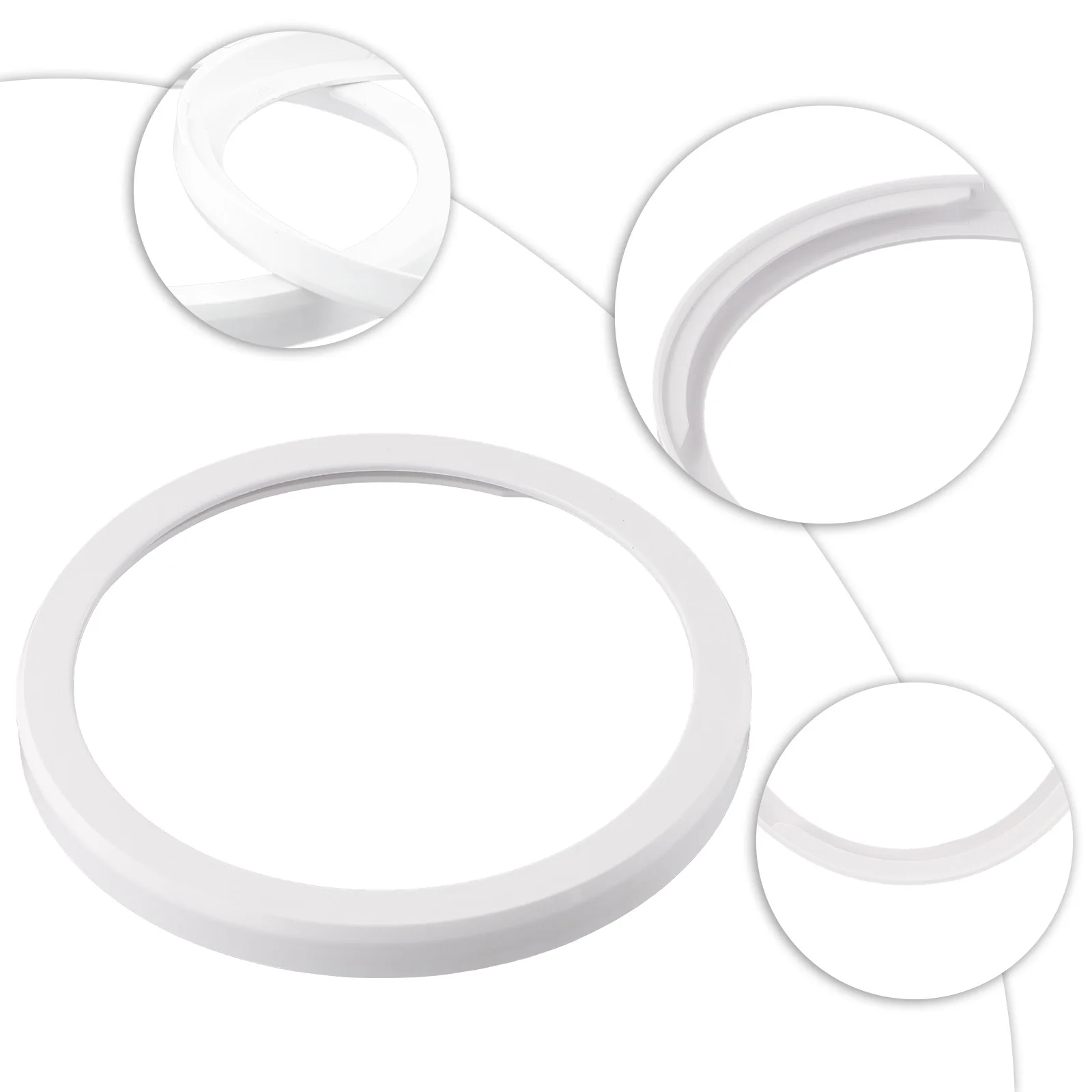 Pipe Snap Ring Exhaust Hose Connector Air Conditioning 18cm 2pcs Exhaust Hose Connector Pipe Snap Ring White None