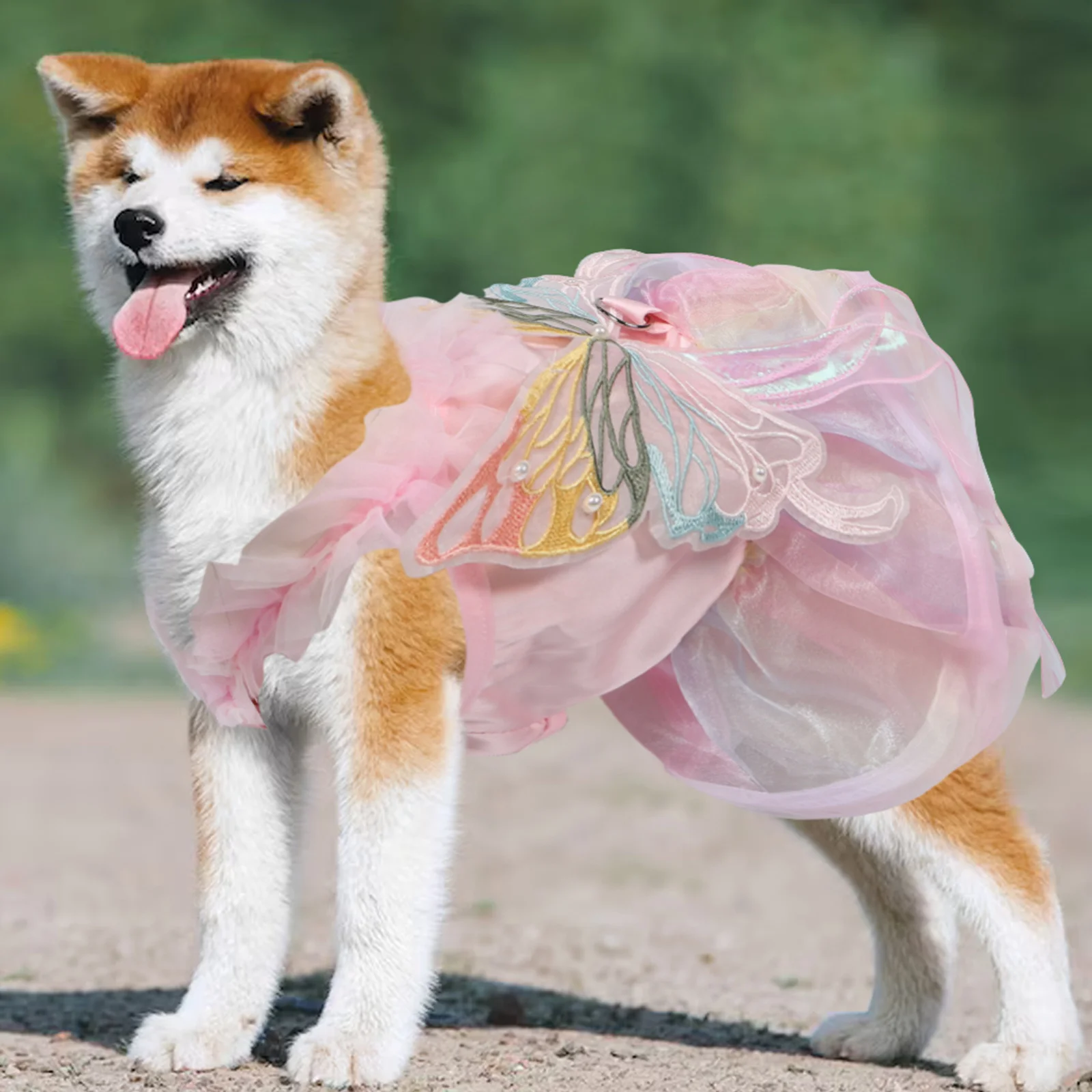 

1Set Dog Skirt Dress Adorable Princess Design Soft Washable Fashion Pet Clothing for Special Occasions and Photo Sessions