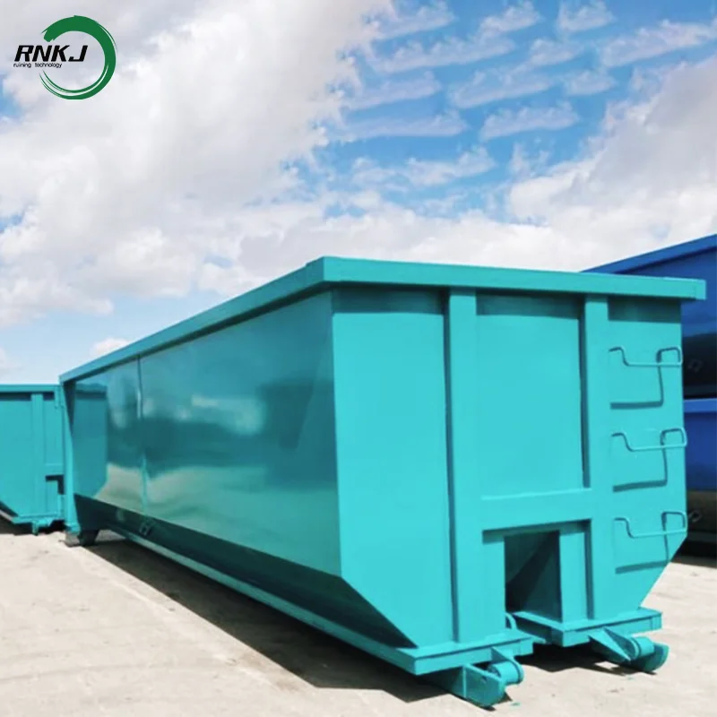 RNKJ Hook Lift Containers Roll Off Dumpster Hook Lift Bin Roll on Roll Off Container Hook Lift Bin