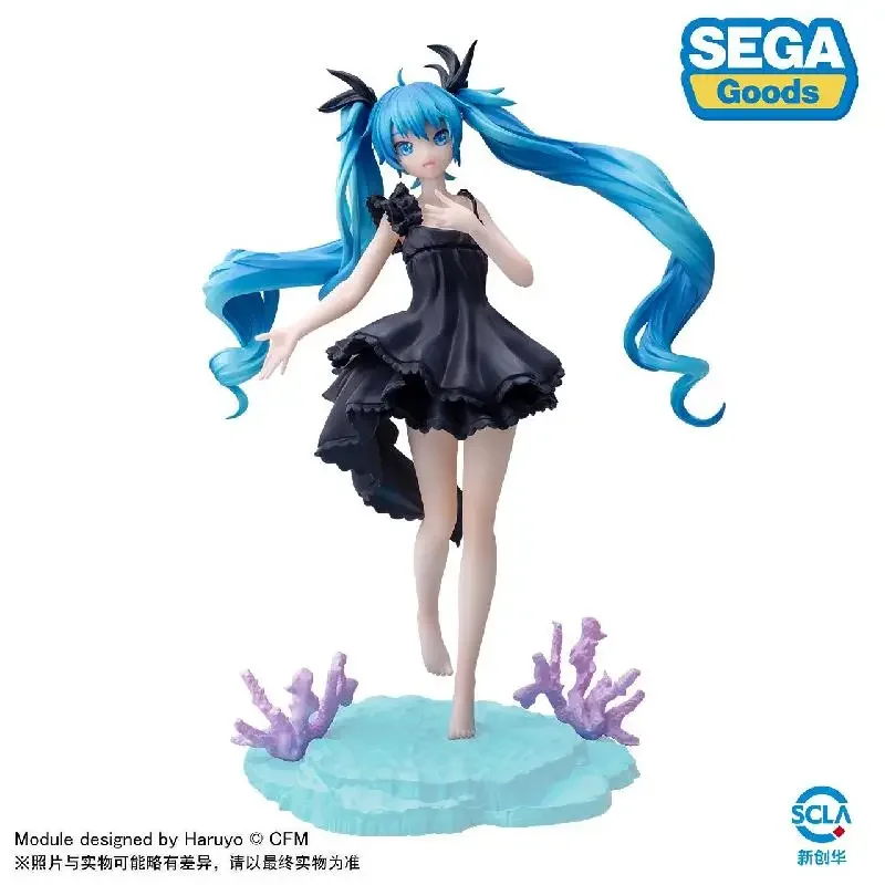 Hatsune miku anime figura vocaloid menina do mar profundo hatsune miku personagem modelo ornamento de mesa brinquedo presentes