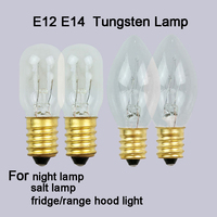 AC 220V E12 E14 7W 10W 15W 25W Tungsten Lamp Light Bulb for Decoration Salt Rangehood Refrigerator Lamp