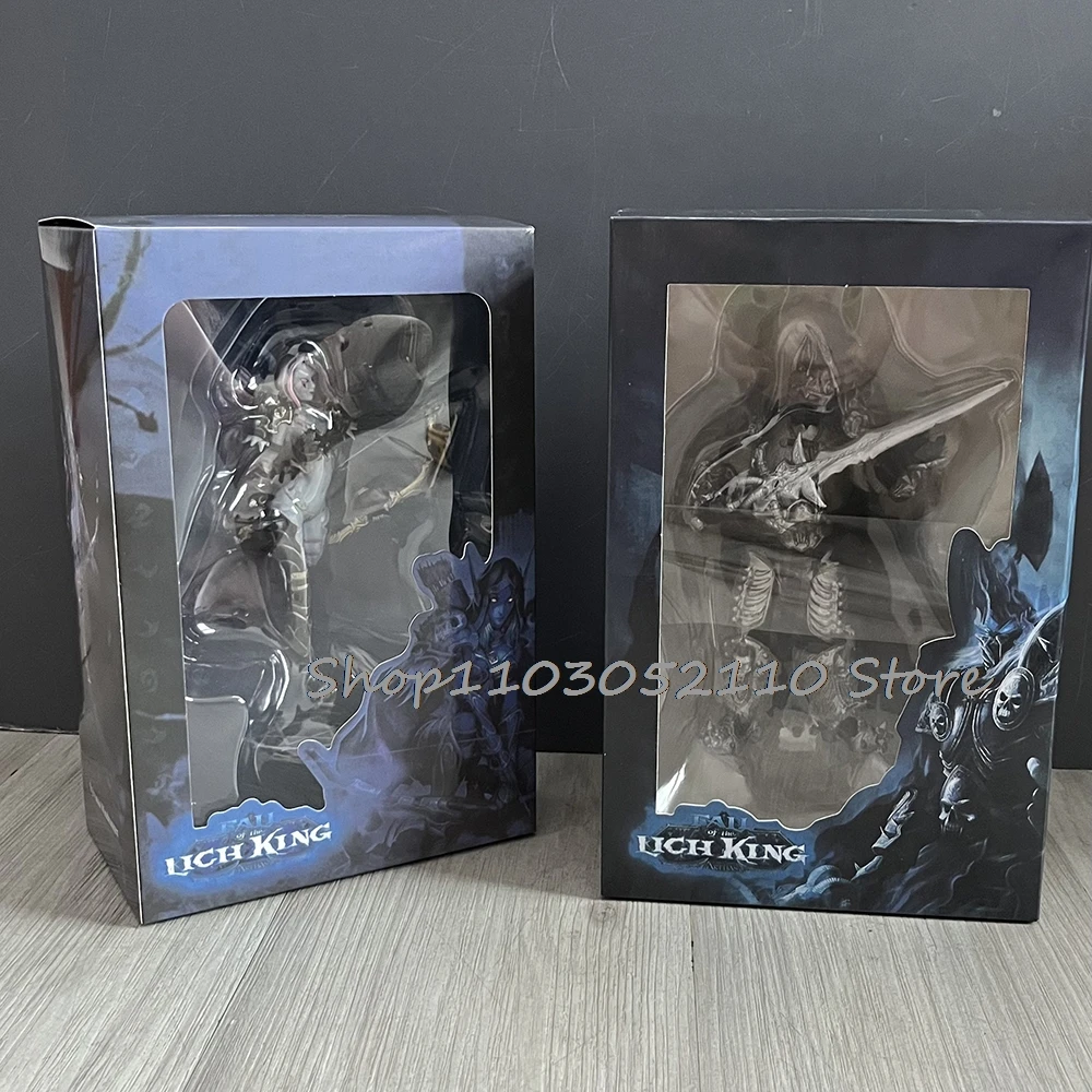نجاح باهر سقوط ليتش الملك Arthas Sylvanas Windrunner Sylvan الرماية الملكة عمل نموذج لجسم اللعب دمية هدايا عيد الميلاد