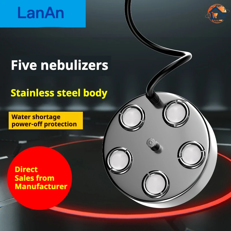 

DC24V 3/5 Head Ultrasonic Humidifier Mist Maker Spray Mist Maker Fog Maker Water Fountain Pond Air Nebulizer