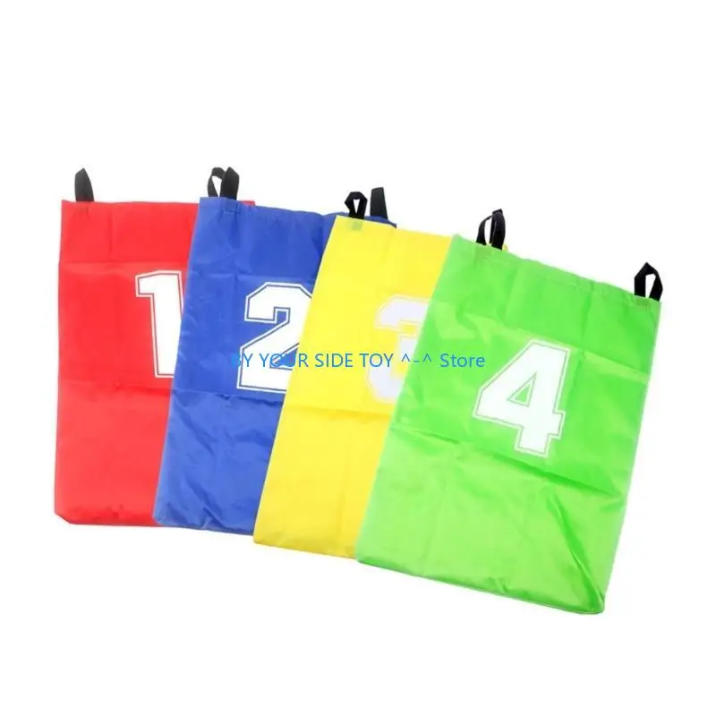 4 Piece Childrens Jumping Bags Set For Outdoor Activities Birthday Game Durable Play Equipment U6XE