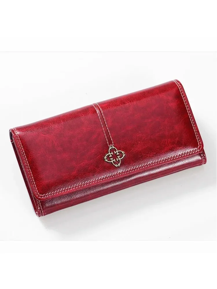 Damen-Ledergeldbörse 	 Luxuriöse Damen-Langbrieftaschen, Modische Geldbörsen, Geldbeutel 2022, Handtaschen, Damen-Geldbörsen mit Kartenfächern