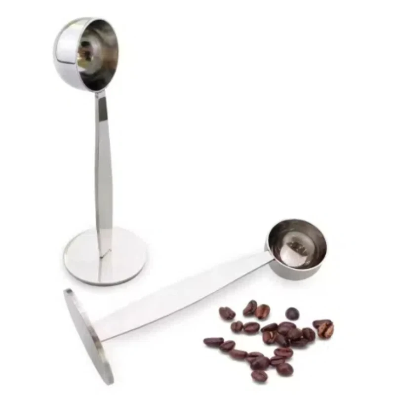 Coffee Scoop Standard Measuring Spoons Dual Use Bean Scoop Coffee Maker Grinder Accessory Long Handle Tamper Spoon Tools