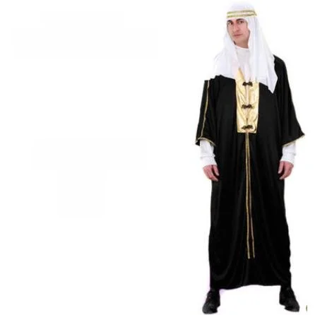 Adult loween Costume Men's Dubai Emir eikh National Stage Clothing Middle East King Arab Sle Traditional Ethnic Dr