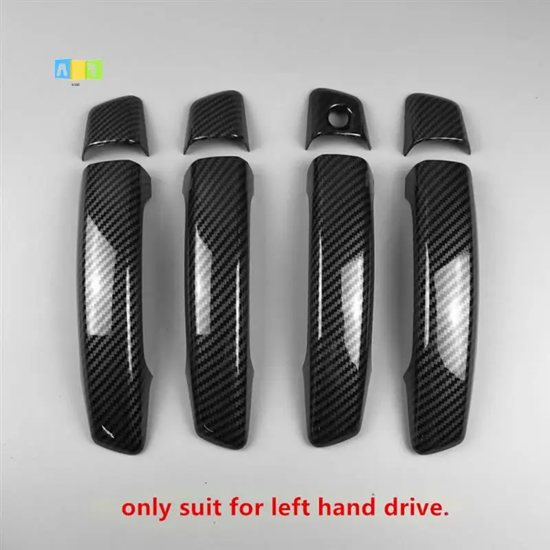 

A04E-Auto Accessories Carbon Fiber ABS Car Exterior Door Handle Door Cover Trim Decals For A3 8V 2014-2018