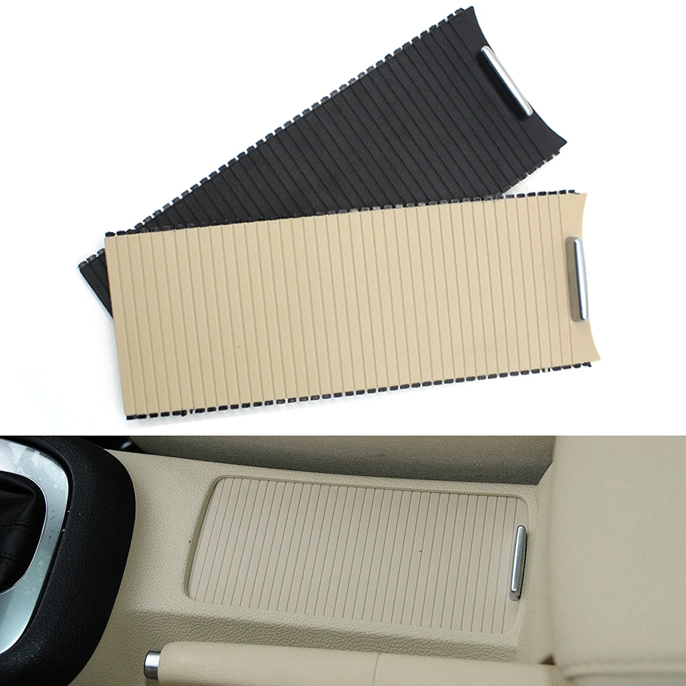 Car Center Console Drink Water Cup Holder Roller Shutter Panel Dust Cover Curtain For VW EOS GOLF 5 6 MK5 MK6 JETTA SCIROCC