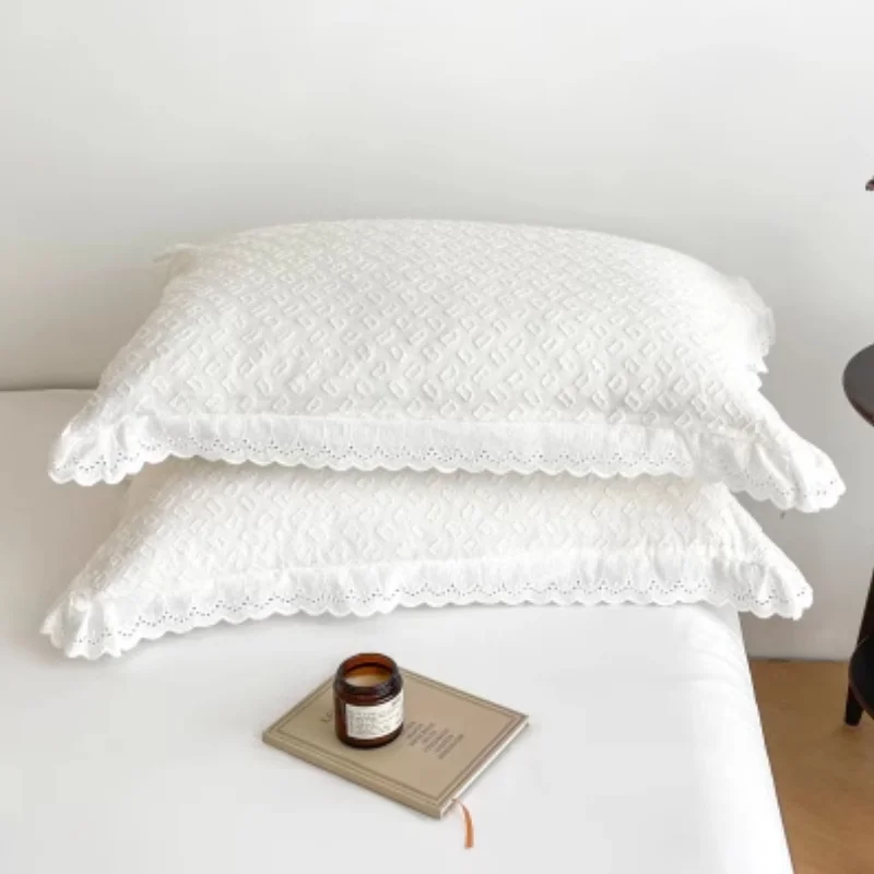 

2 шт., милая кружевная наволочка с рюшами, наволочка принцессы для тела, наволочка для кровати, домашний текстиль, декоративные наволочки