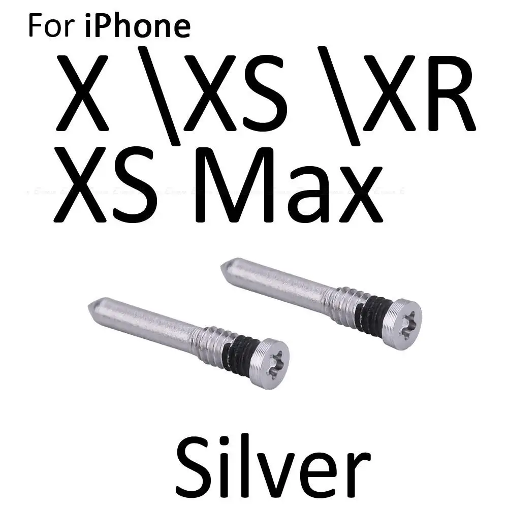 10pcs Back Cover Dock Connector Screw For iPhone 8 Plus 12 13 mini 11 Pro X XR XS Max SE 2020 Changer Bottom Screws Accessories