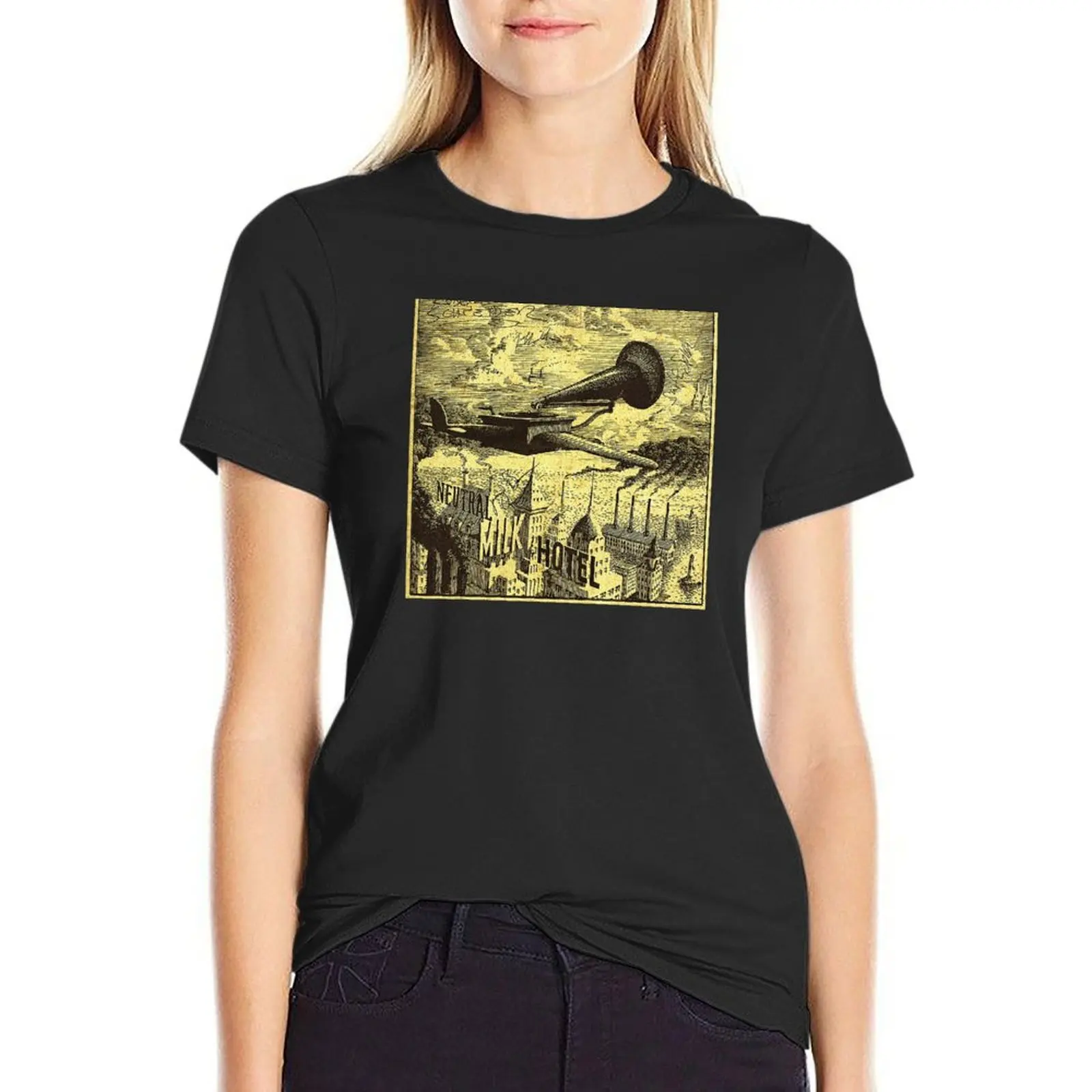 Vintage Aviation T-Shirt vintage clothes customs anime cropped t shirts for Women