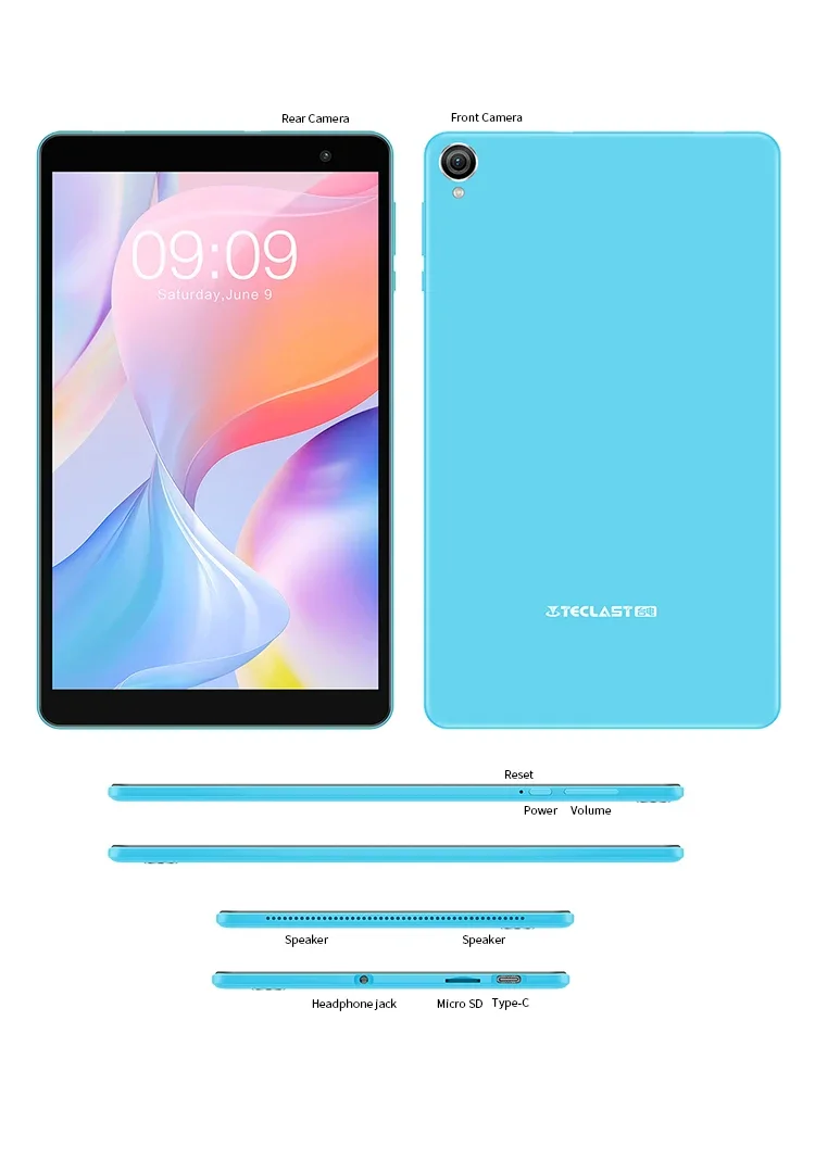 Teclast P80T 2023 Tablet (Allwinner A133 1.8GHz Quad-Core/3GB RAM/32GB ROM/8 Inch 1200*800iPS/WiFi 6/BT 5.0/4000mAh