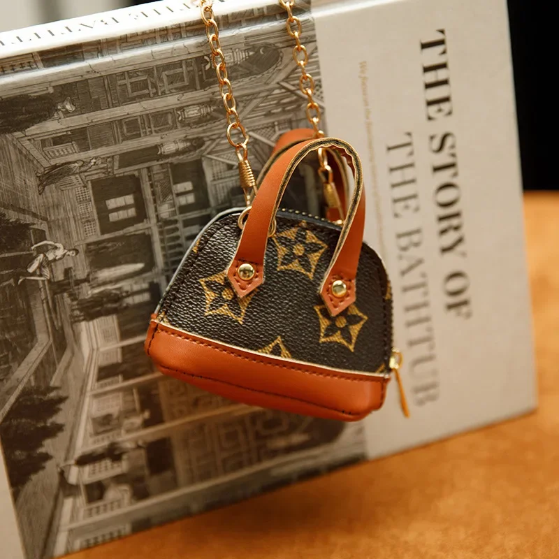 العصرية خمر الأزهار عملة المحفظة المحمولة Crossbody أحمر الشفاه شل سماعة محفظة صغيرة للجنسين بو الجلود حقيبة مستحضرات التجميل