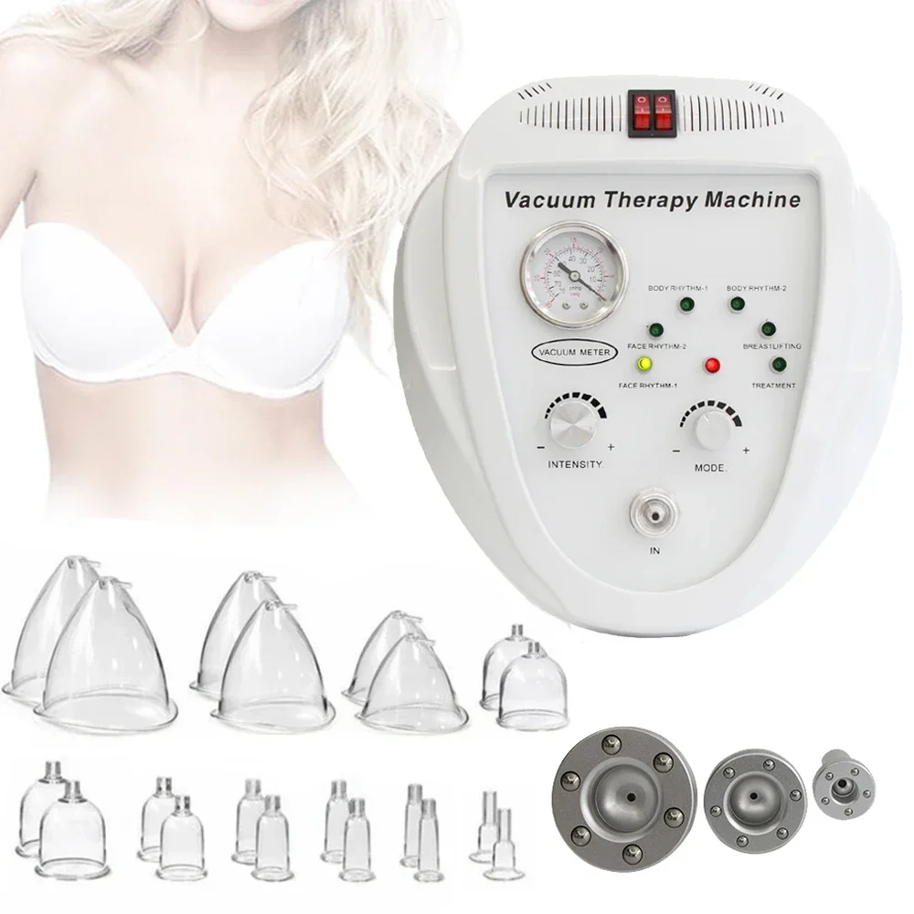 Vacuum Therapy Breast Enlargement Device Volume Buttocks Butt Lift Machine Body Shaping Massage Cups Chest Firming and Lifting