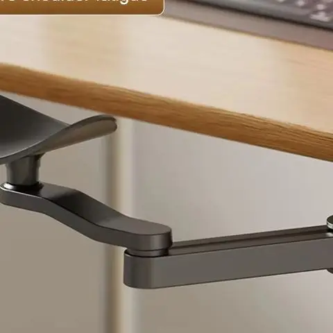 Ulepszenie domowego biura: Ergonomiczna podkładka pod ramię na biurko; Regulowana, obrotowa, z przedłużeniem podkładki pod mysz dla większej wygody.